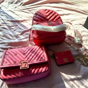 Victoria's Secret Set Backpack Wallet & Purse